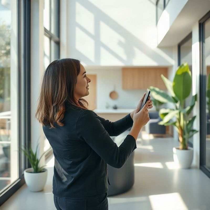 Agent showing an apartment floor plan to a couple in Porto Alegre